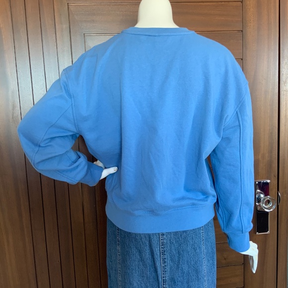 FRANK & OAK Sweatshirt, Oversized, Royal Blue, Sz M - Picture 3 of 5